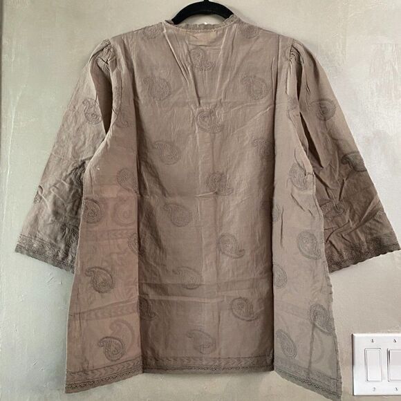 ANTHROPOLOGIE Easton Embroidered Tunic Blouse - Picture 3 of 6